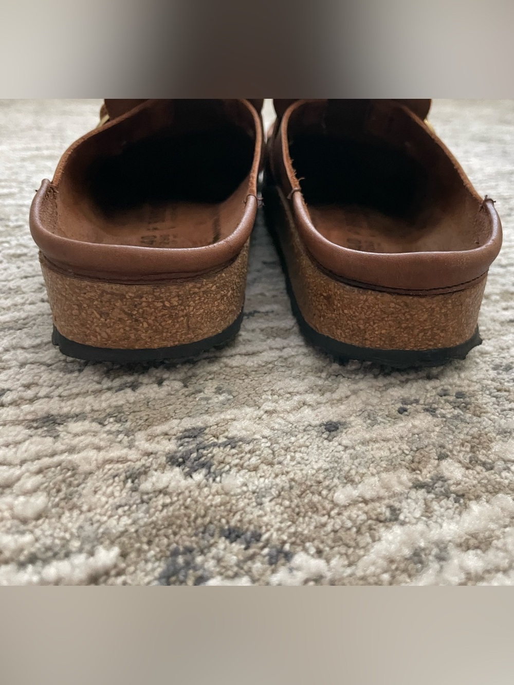 Birkenstock Buckley Vintage Roast Leather Mule Clog 40 Size 9 Burgundy - Picture 8 of 9